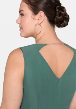 Abendkleid in Wickeloptik, aus Chiffon