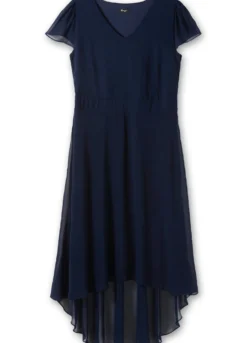 Abendkleid mit Flügelärmeln