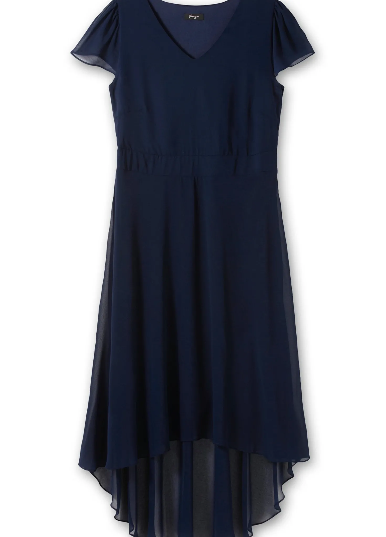 Abendkleid mit Flügelärmeln