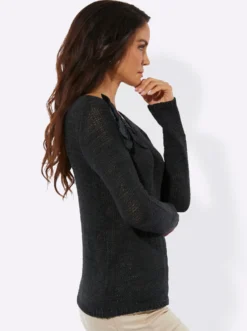 Ajourpullover mit Lyocell