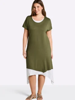 A-Linien-Kleid in 2-in-1-Optik