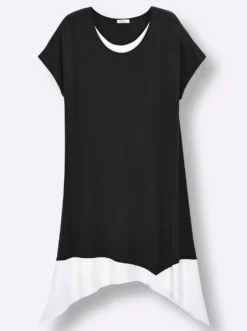 A-Linien-Kleid in 2-in-1-Optik