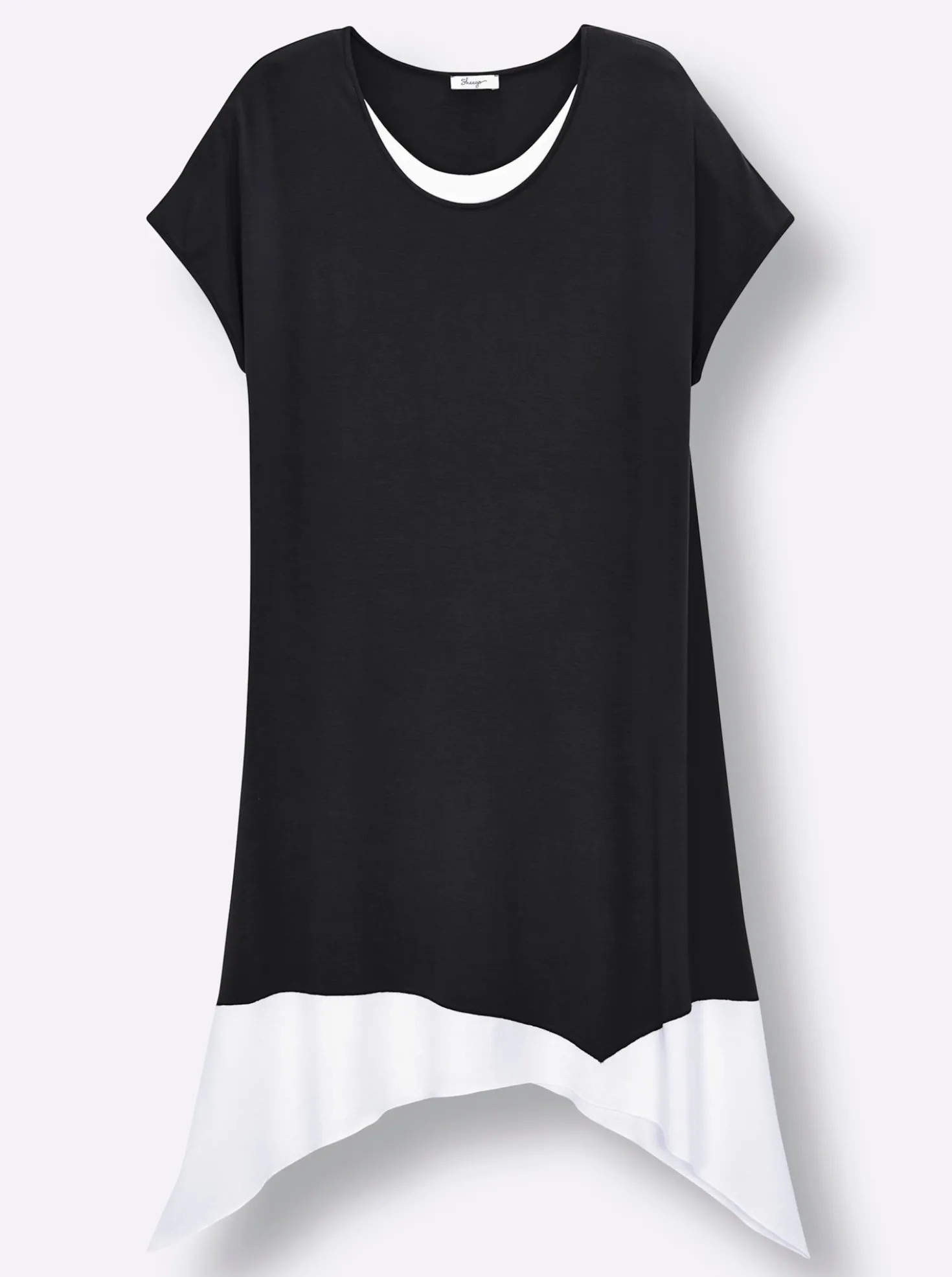 A-Linien-Kleid in 2-in-1-Optik