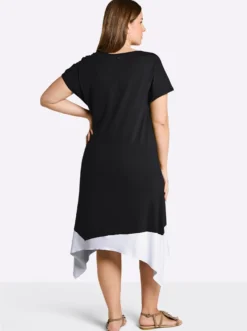 A-Linien-Kleid in 2-in-1-Optik