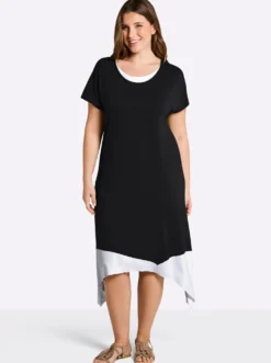 A-Linien-Kleid in 2-in-1-Optik