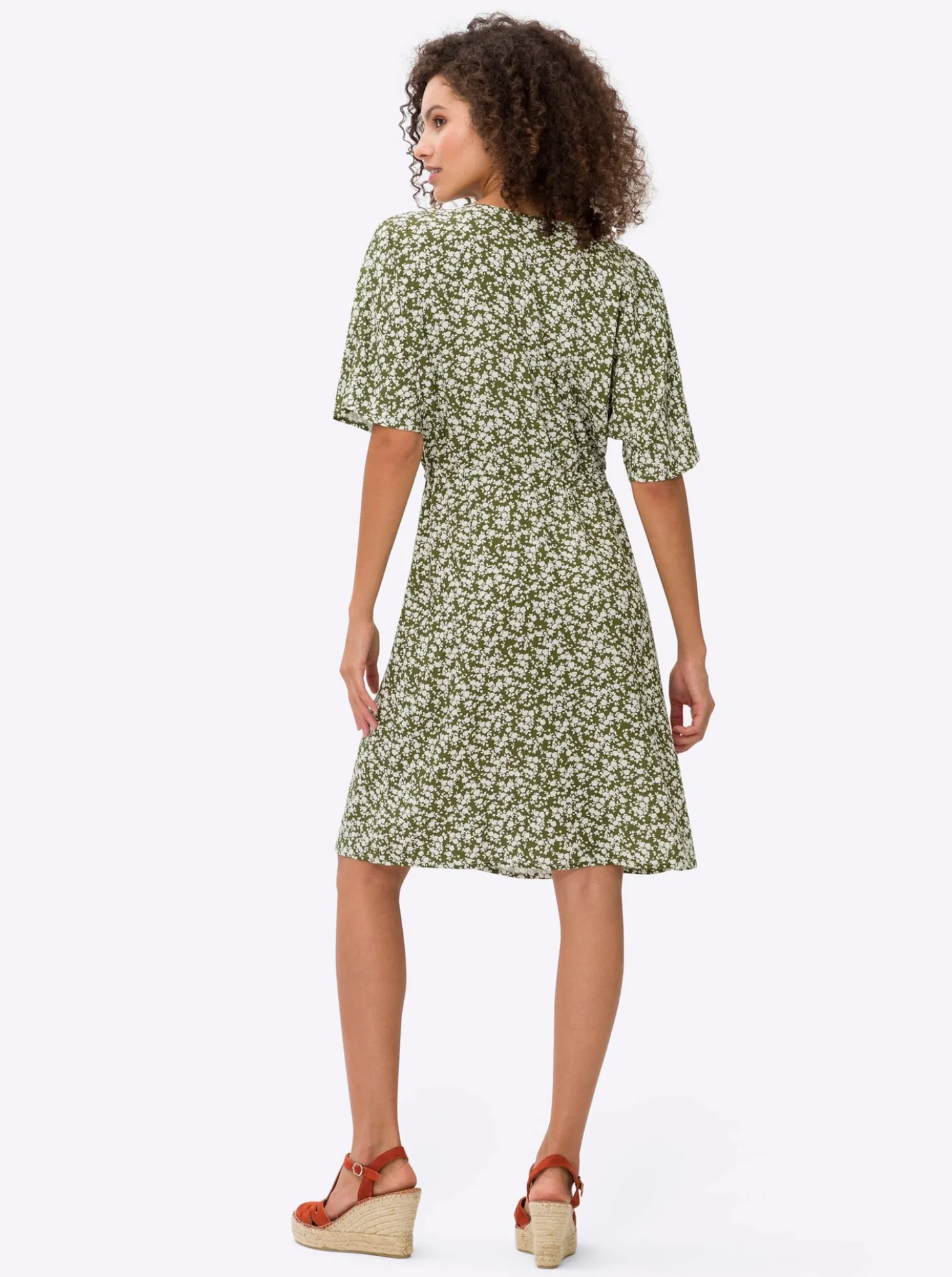 A-Linien-Kleid mit Bindeband