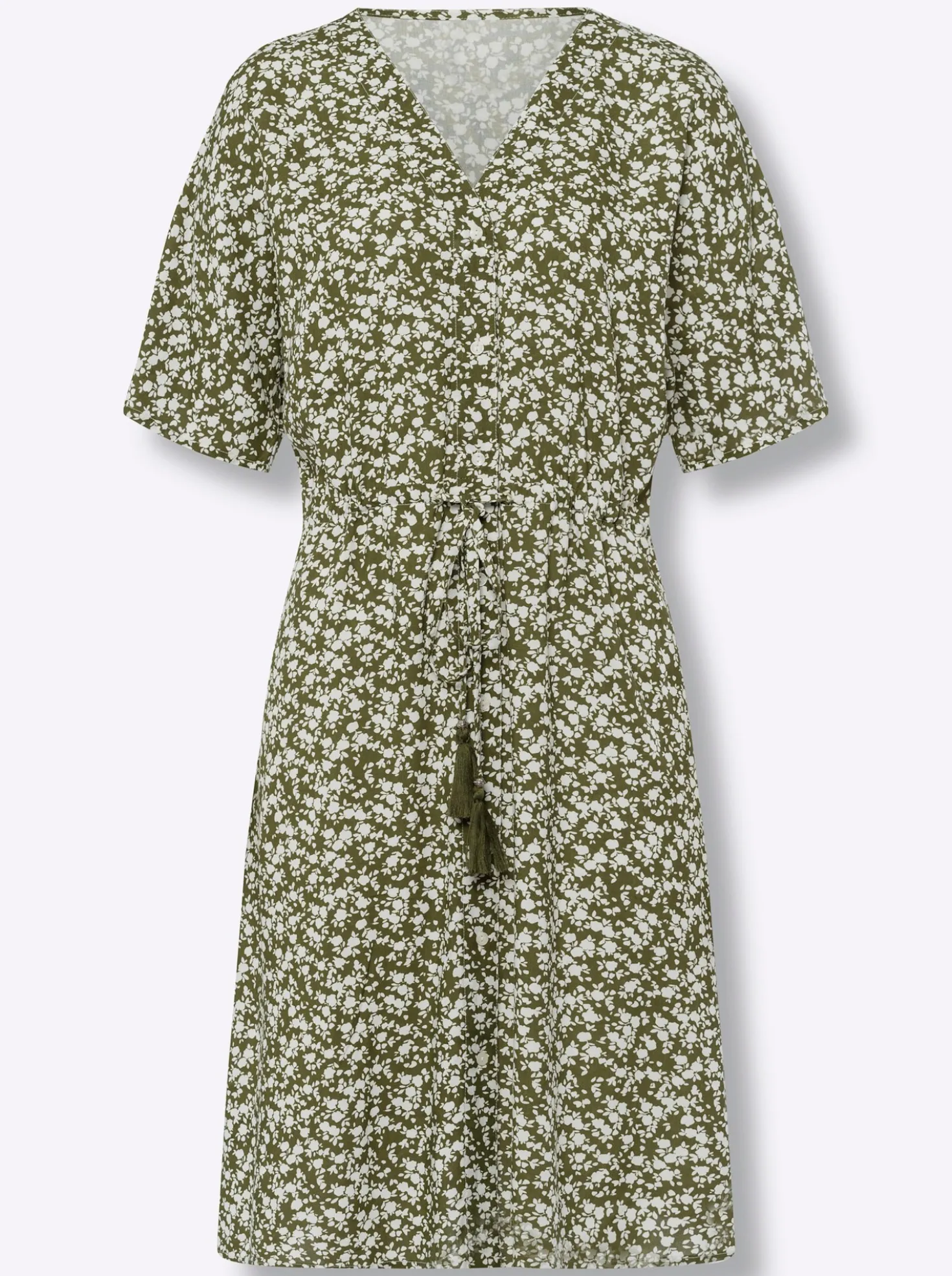 A-Linien-Kleid mit Bindeband