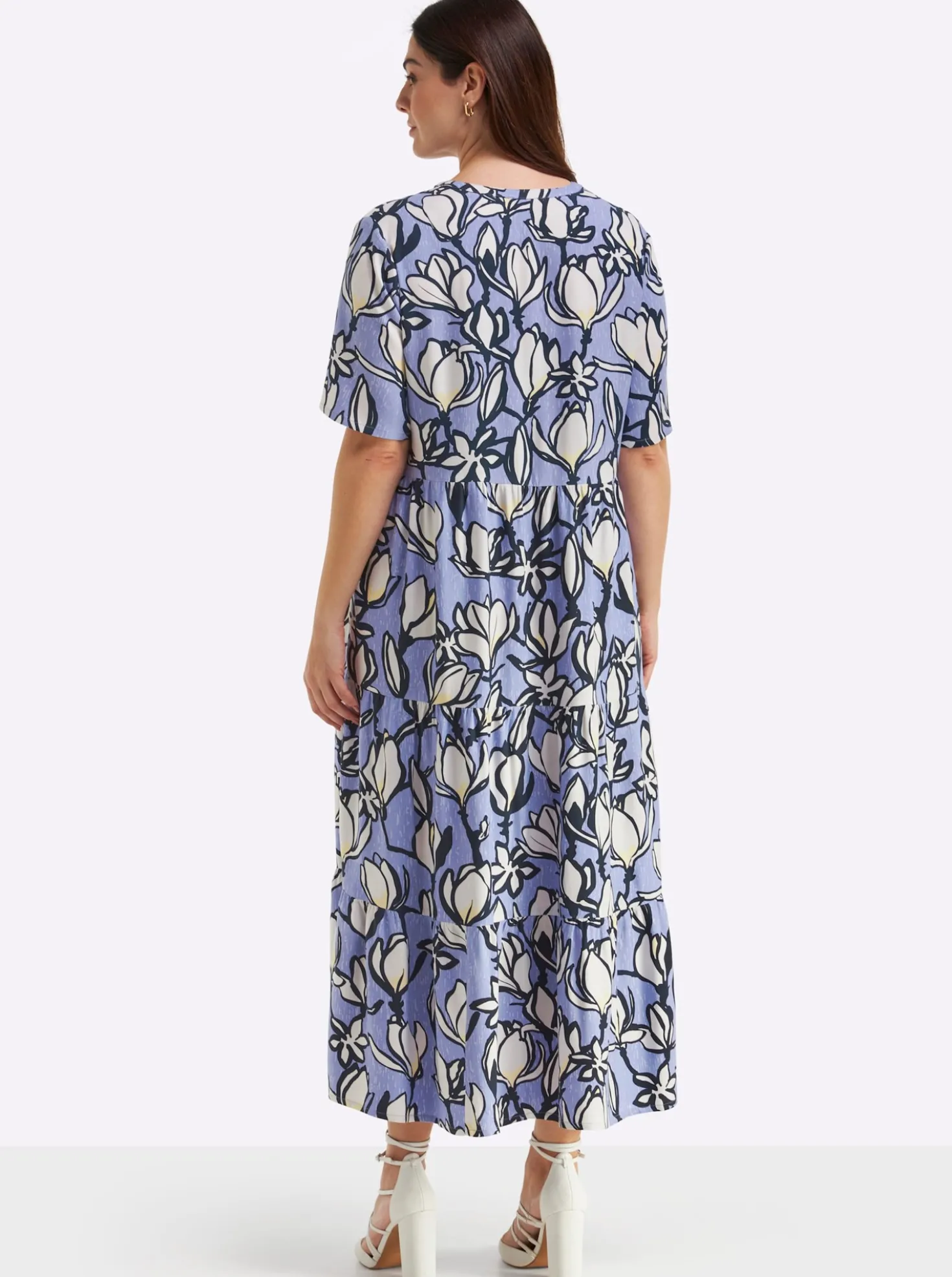 A-Linien-Kleid mit Volants