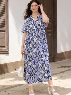 A-Linien-Kleid mit Volants