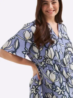 A-Linien-Kleid mit Volants