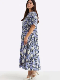 A-Linien-Kleid mit Volants