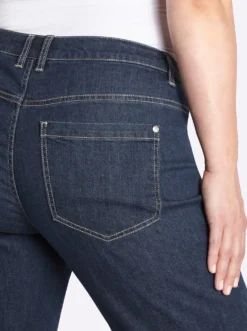 Ankle-Jeans mit Tunnelzug und Kordel