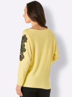 3/4-Arm-Pullover im Seide-Kaschmir-Mix