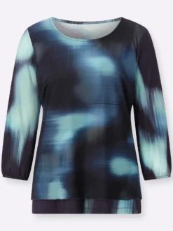 3/4-Arm-Shirt im Lagen-Look