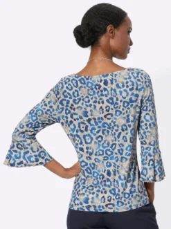3/4-Arm-Shirt in hochwertiger Viskose-Qualität