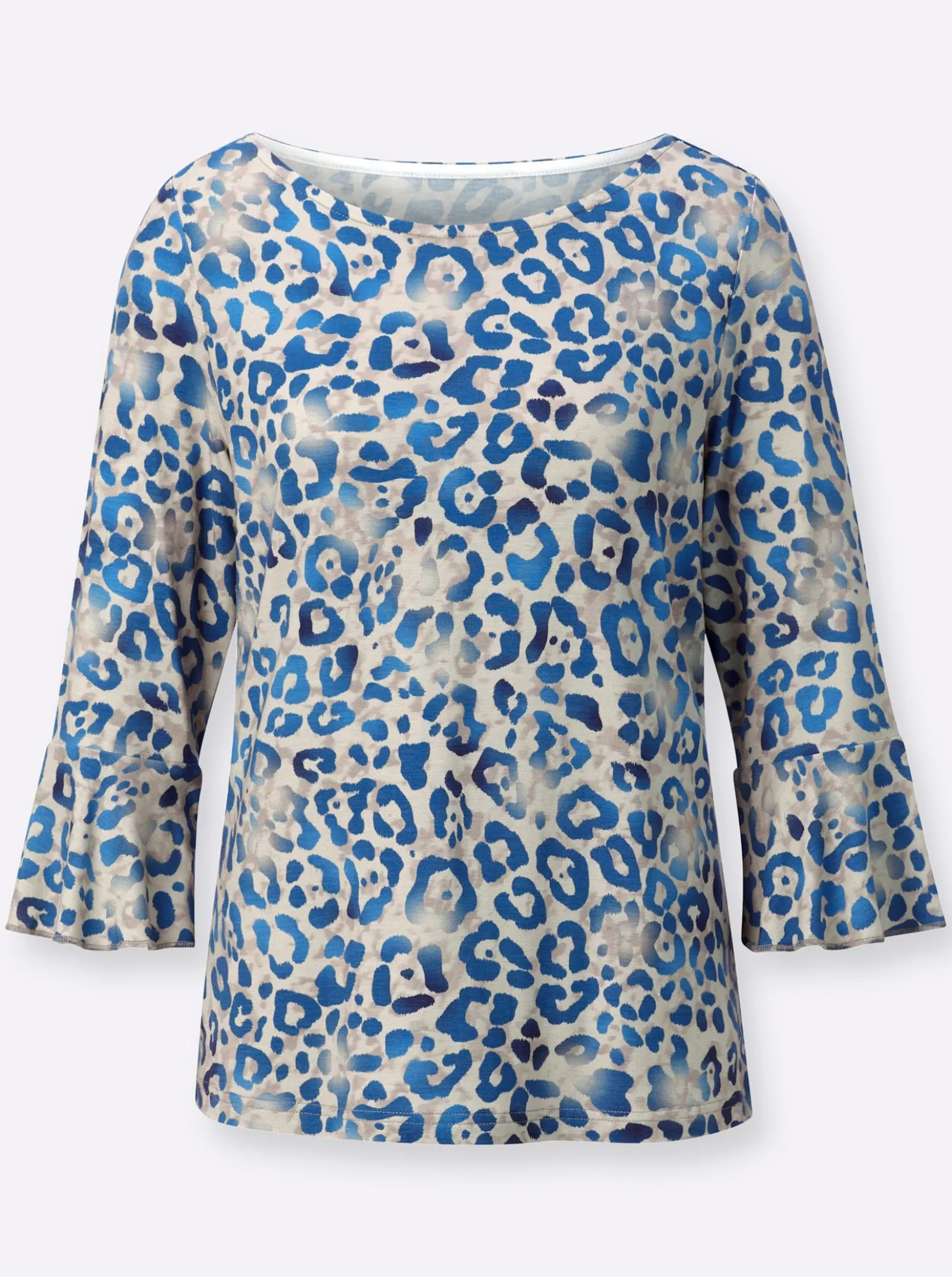 3/4-Arm-Shirt in hochwertiger Viskose-Qualität