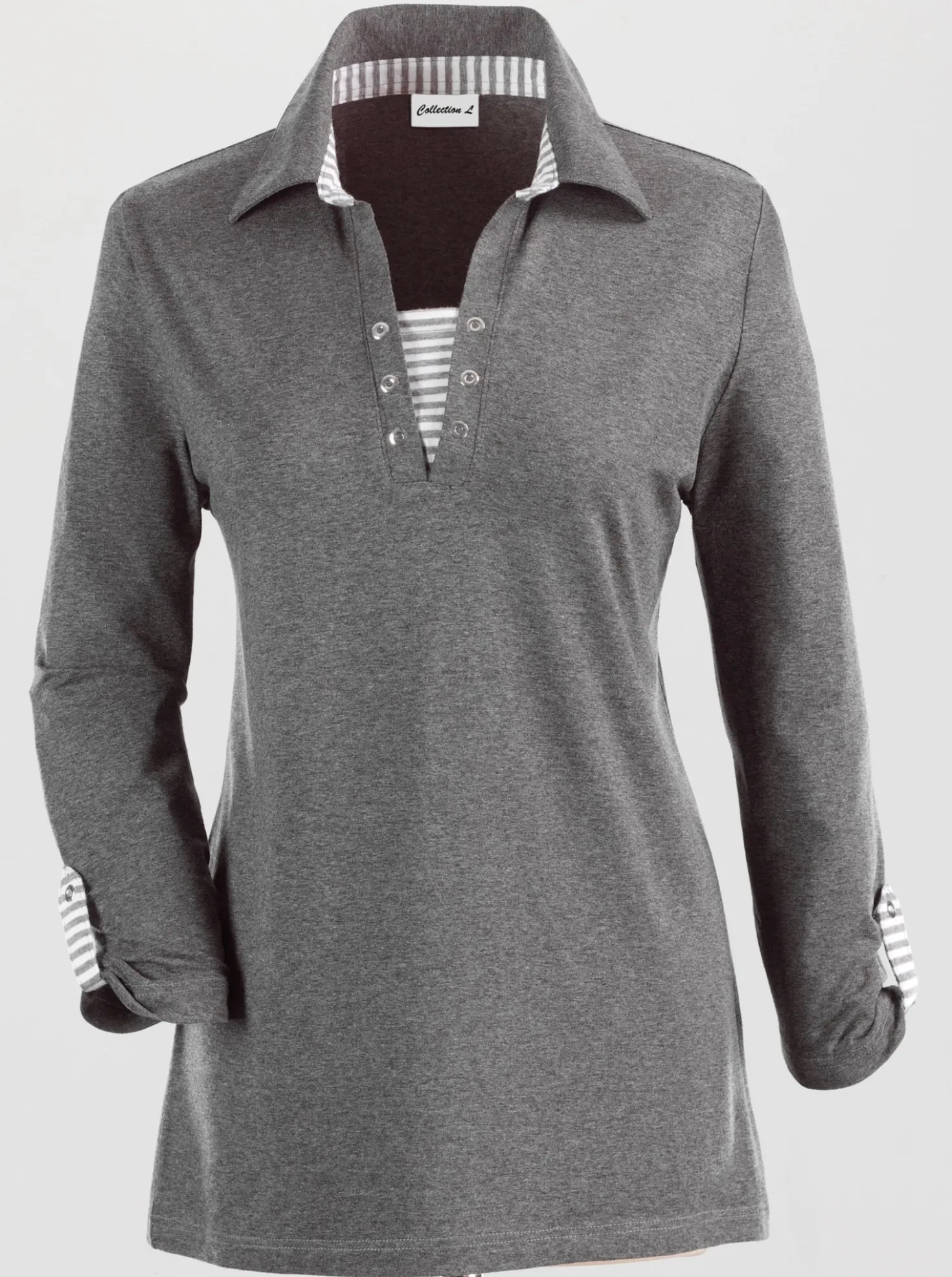 3/4-Arm-Shirt in 2-in-1-Optik
