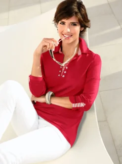 3/4-Arm-Shirt in 2-in-1-Optik