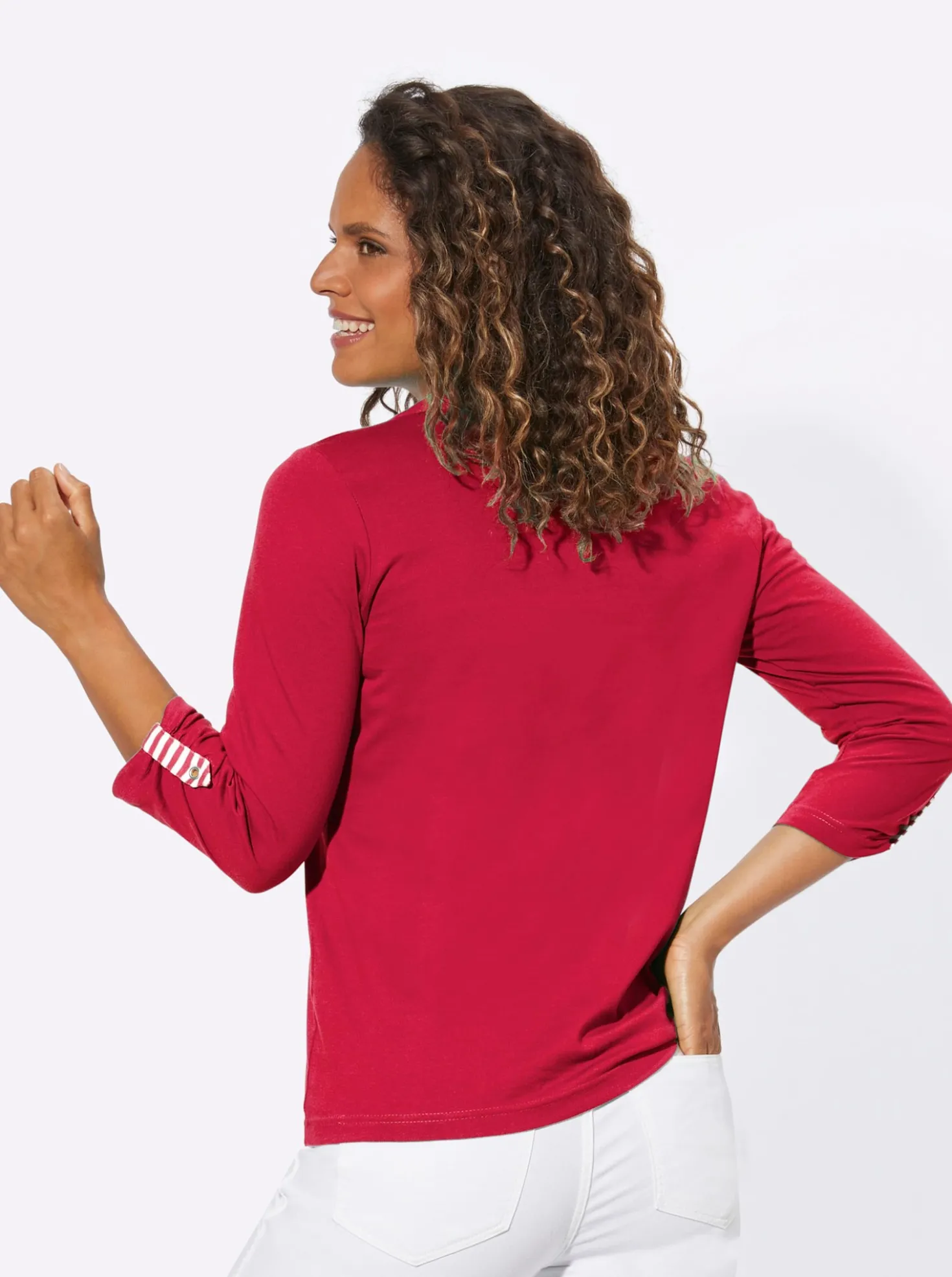 3/4-Arm-Shirt in 2-in-1-Optik