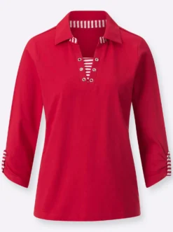 3/4-Arm-Shirt in 2-in-1-Optik