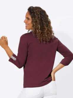 3/4-Arm-Shirt in 2-in-1-Optik