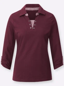 3/4-Arm-Shirt in 2-in-1-Optik