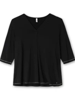 3/4-Arm-Shirt in leichter A-Linie