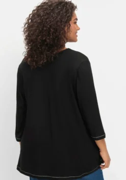 3/4-Arm-Shirt in leichter A-Linie