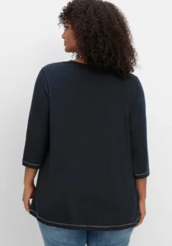 3/4-Arm-Shirt in leichter A-Linie