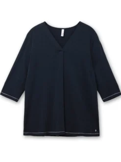 3/4-Arm-Shirt in leichter A-Linie