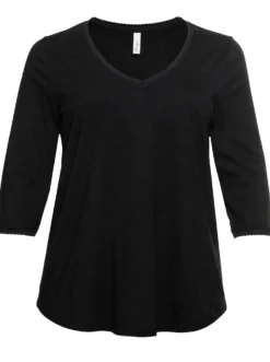 3/4-Arm-Shirt in leichter A-Linie