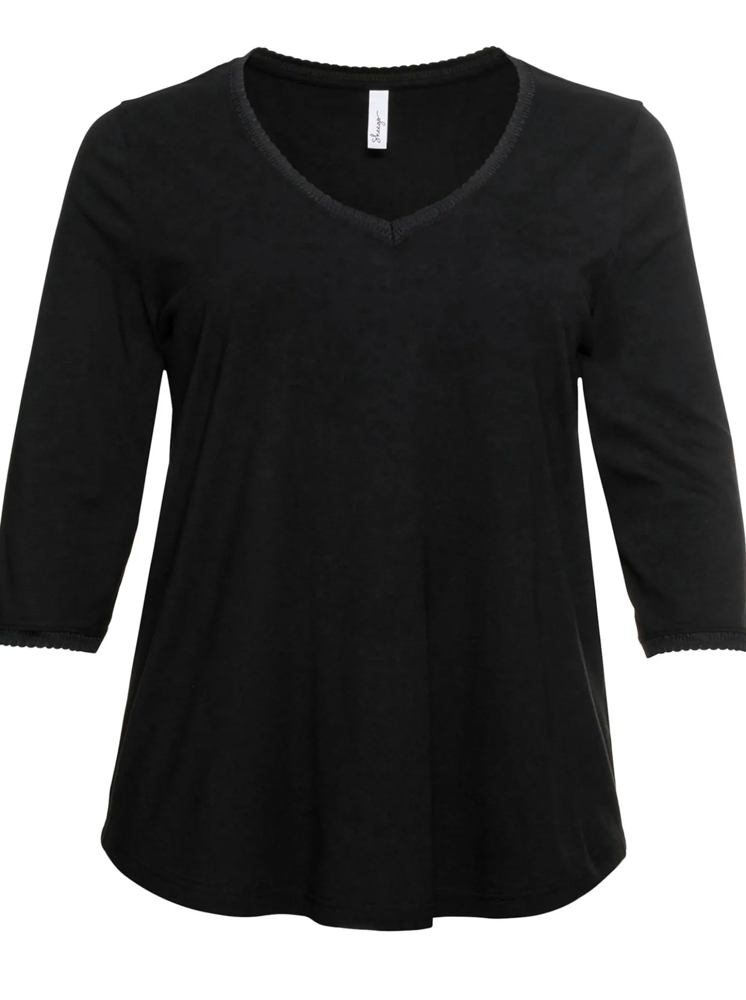 3/4-Arm-Shirt in leichter A-Linie