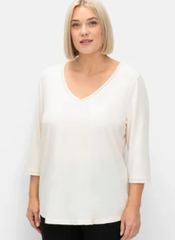 3/4-Arm-Shirt in leichter A-Linie