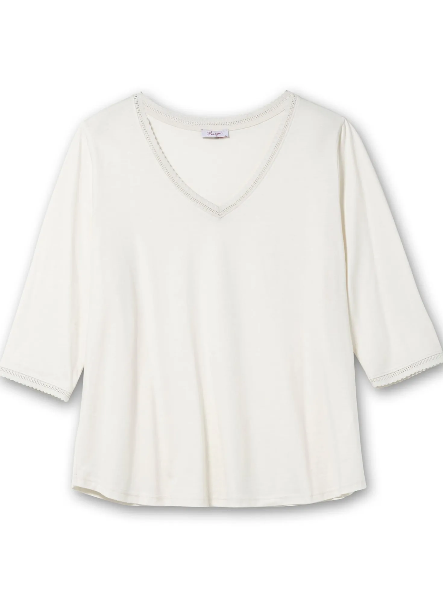 3/4-Arm-Shirt in leichter A-Linie