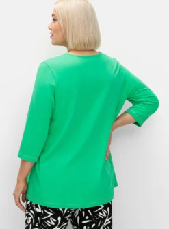 3/4-Arm-Shirt in leichter A-Linie