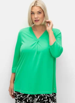 3/4-Arm-Shirt in leichter A-Linie