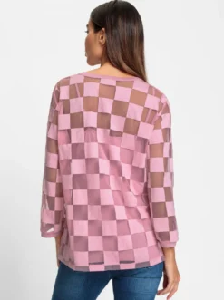 3/4-Arm-Shirt mit Ausbrenner-Optik