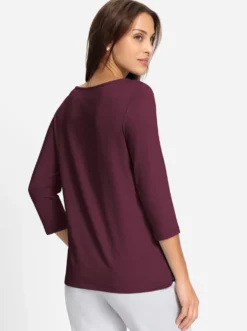 3/4-Arm-Shirt mit Glitzersteinchen