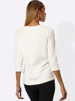 3/4-Arm-Shirt mit Glitzersteinchen