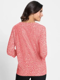 3/4-Arm-Shirt mit Minimal-Druck