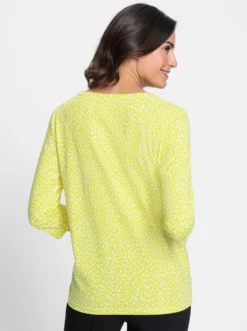 3/4-Arm-Shirt mit Minimal-Druck