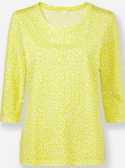 3/4-Arm-Shirt mit Minimal-Druck