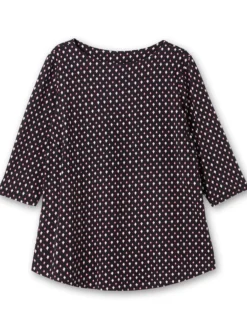 3/4-Arm-Shirt mit Minimalprint