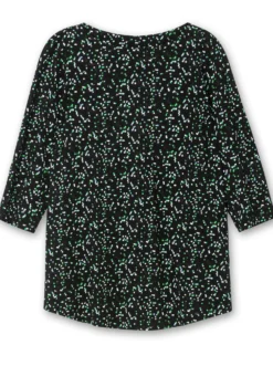 3/4-Arm-Shirt mit Minimalprint