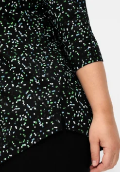 3/4-Arm-Shirt mit Minimalprint