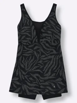 Badekleid mit Pünktchenprint