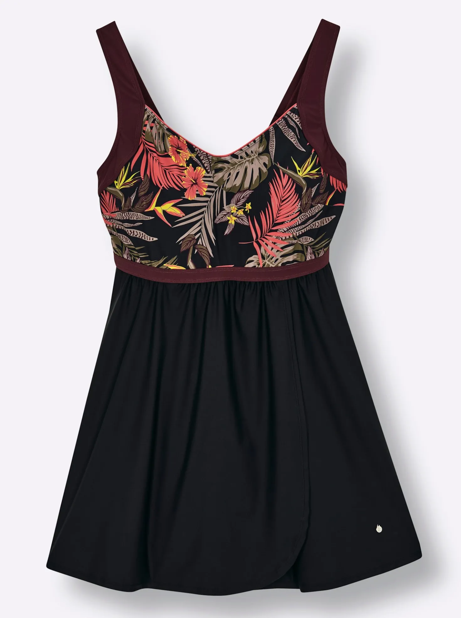 Badekleid mit tropischem Print