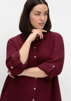 Baumwollbluse in Musselinqualität
