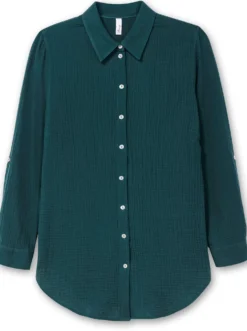Baumwollbluse in Musselinqualität