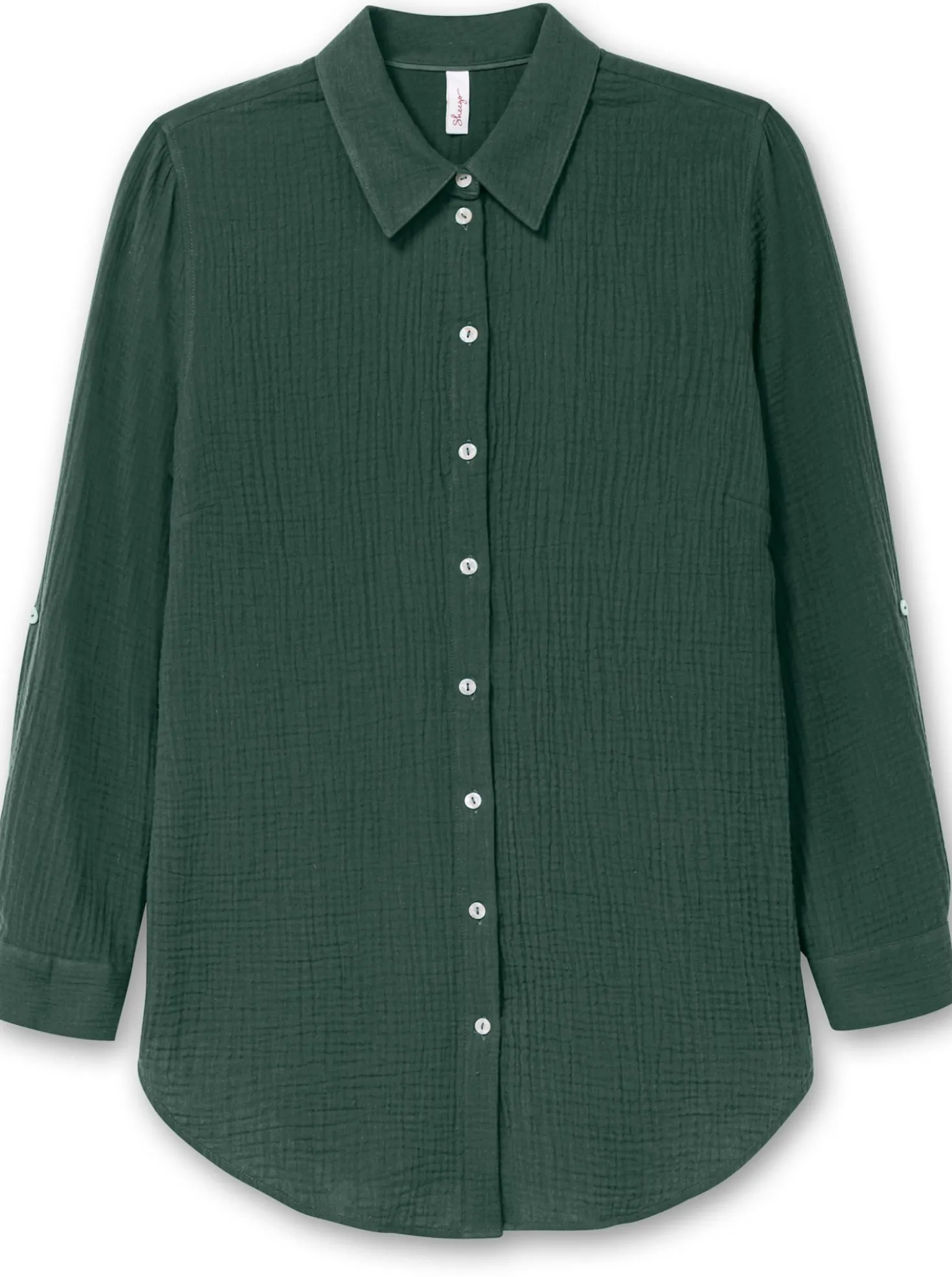 Baumwollbluse in Musselinqualität